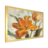 Parrot Tulips I on Ivory