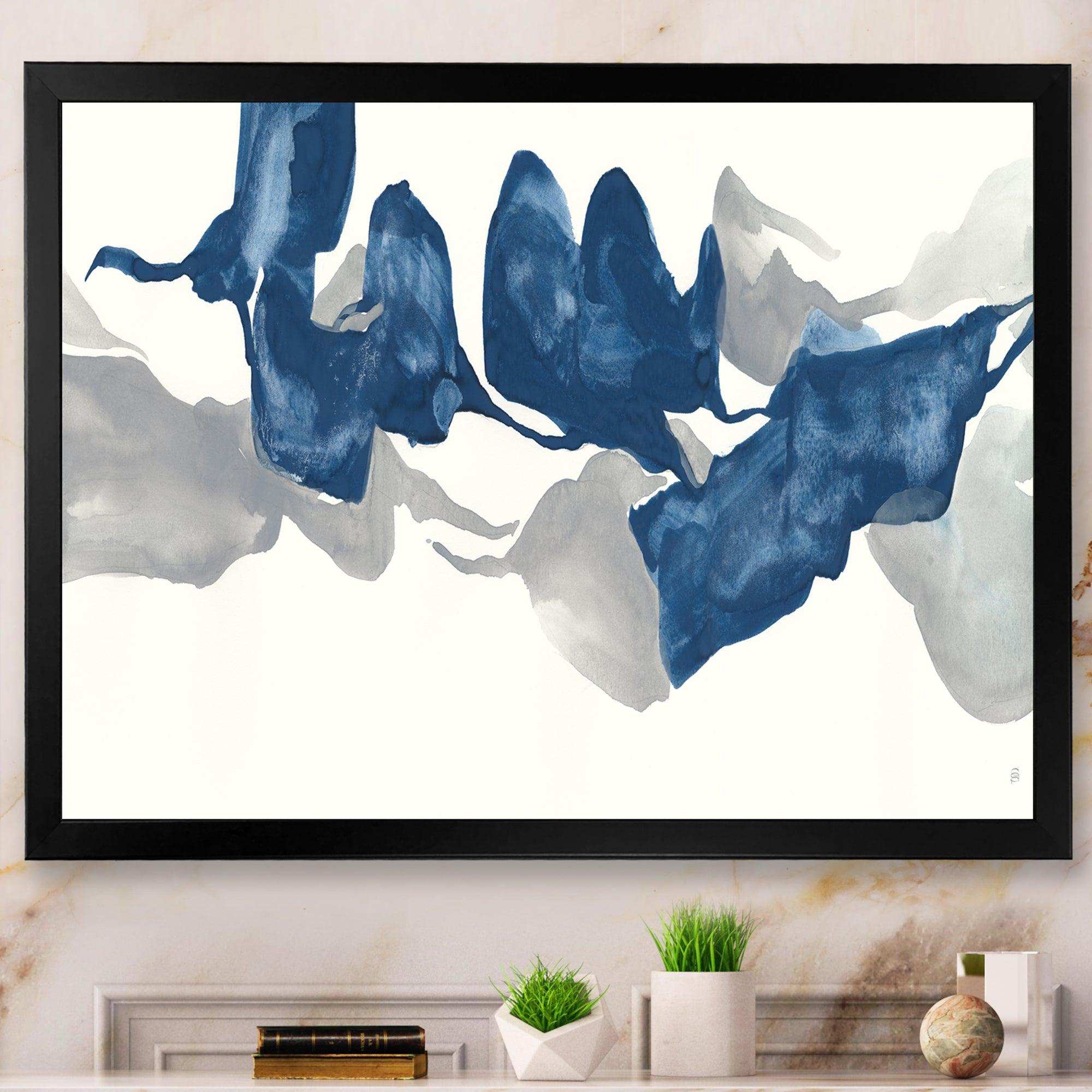 Gouache Sapphire on Gray