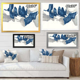 Gouache Sapphire on Gray