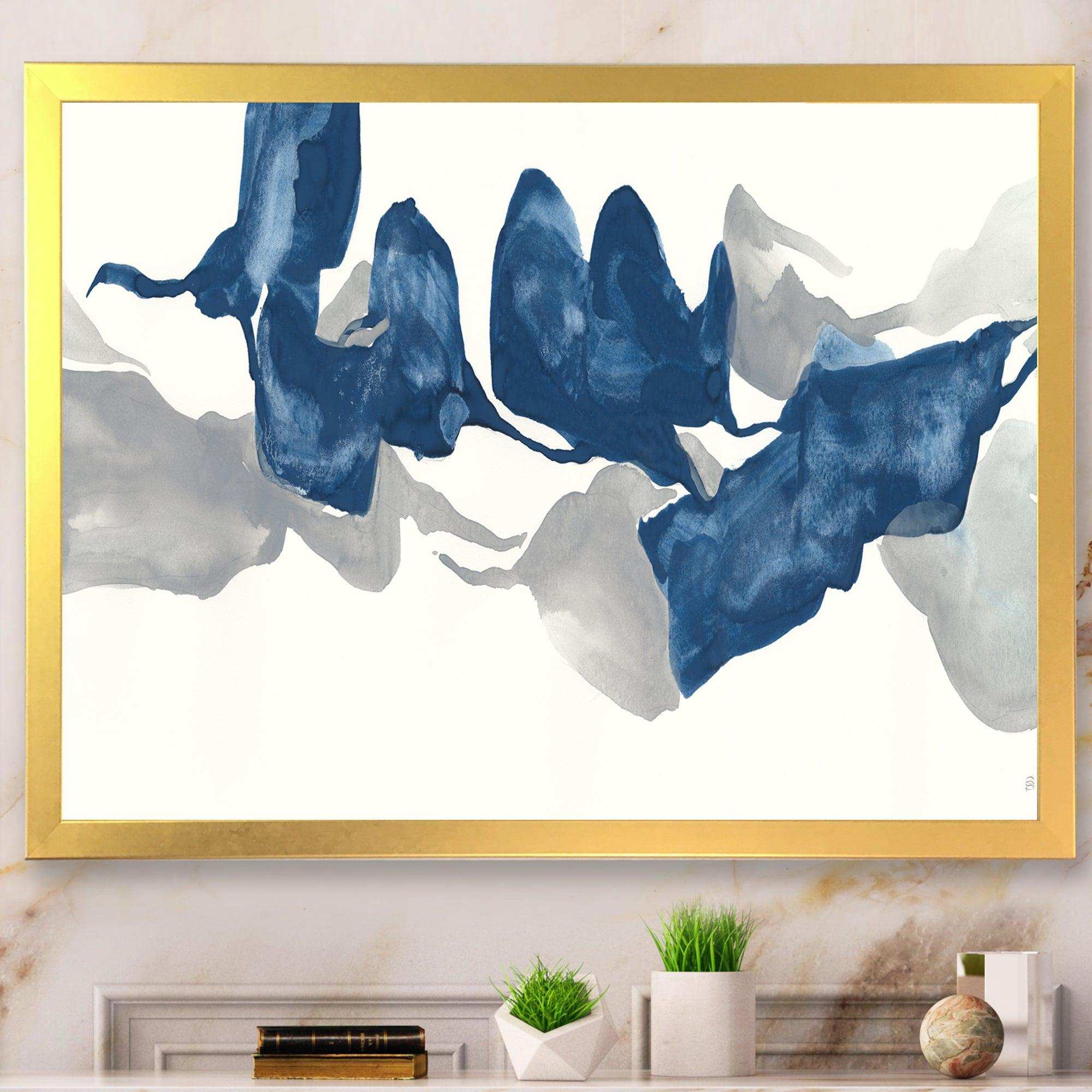 Gouache Sapphire on Gray