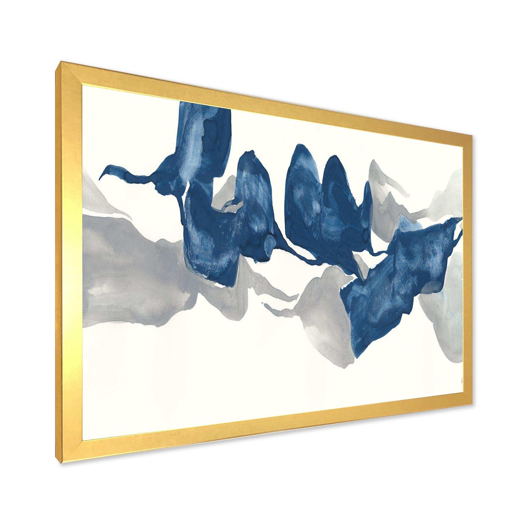 Gouache Sapphire on Gray