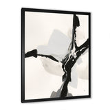 Abstract Neutral III Framed Print Vibrant Black - 1.5 Width