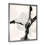 Abstract Neutral III Framed Print Matte White - 1.5 Width