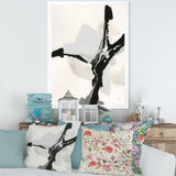 Abstract Neutral III Framed Print Matte White - 1.5 Width