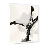 Abstract Neutral III Framed Print Matte White - 1.5 Width