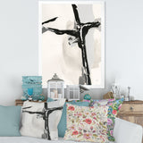 Abstract Neutral II Framed Print Matte White - 1.5 Width