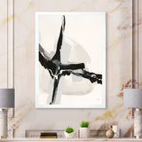 Abstract Neutral I Framed Print Matte White - 1.5 Width