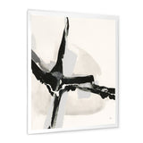 Abstract Neutral I Framed Print Matte White - 1.5 Width