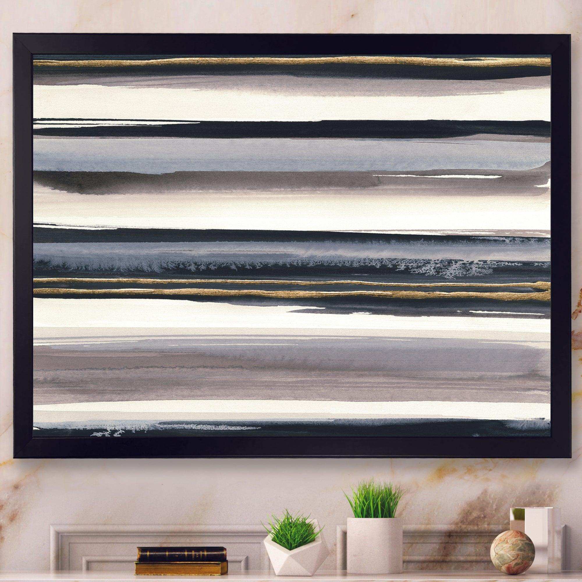 Gold Watercolor Amethyst I