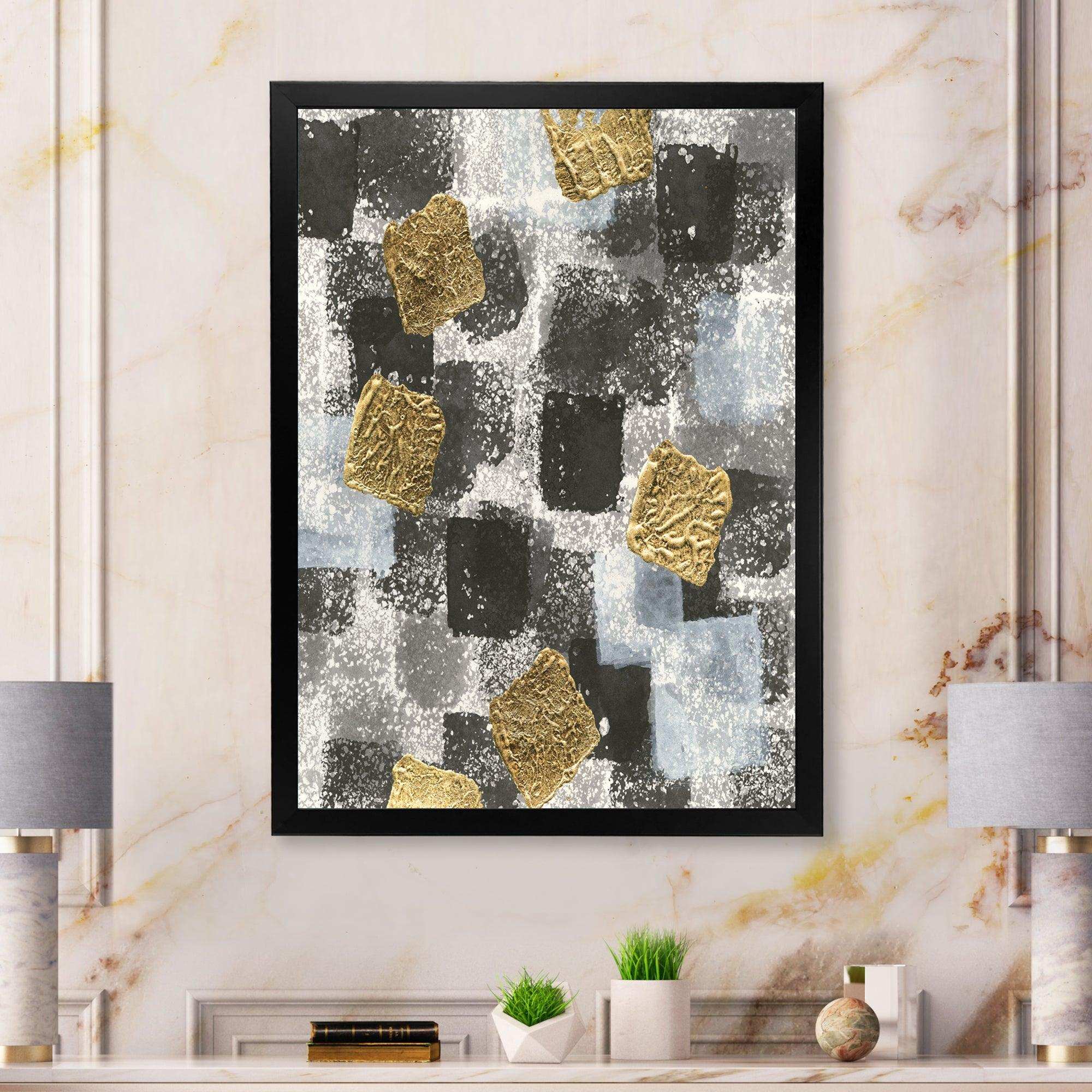 Gold Glamour Squares I
