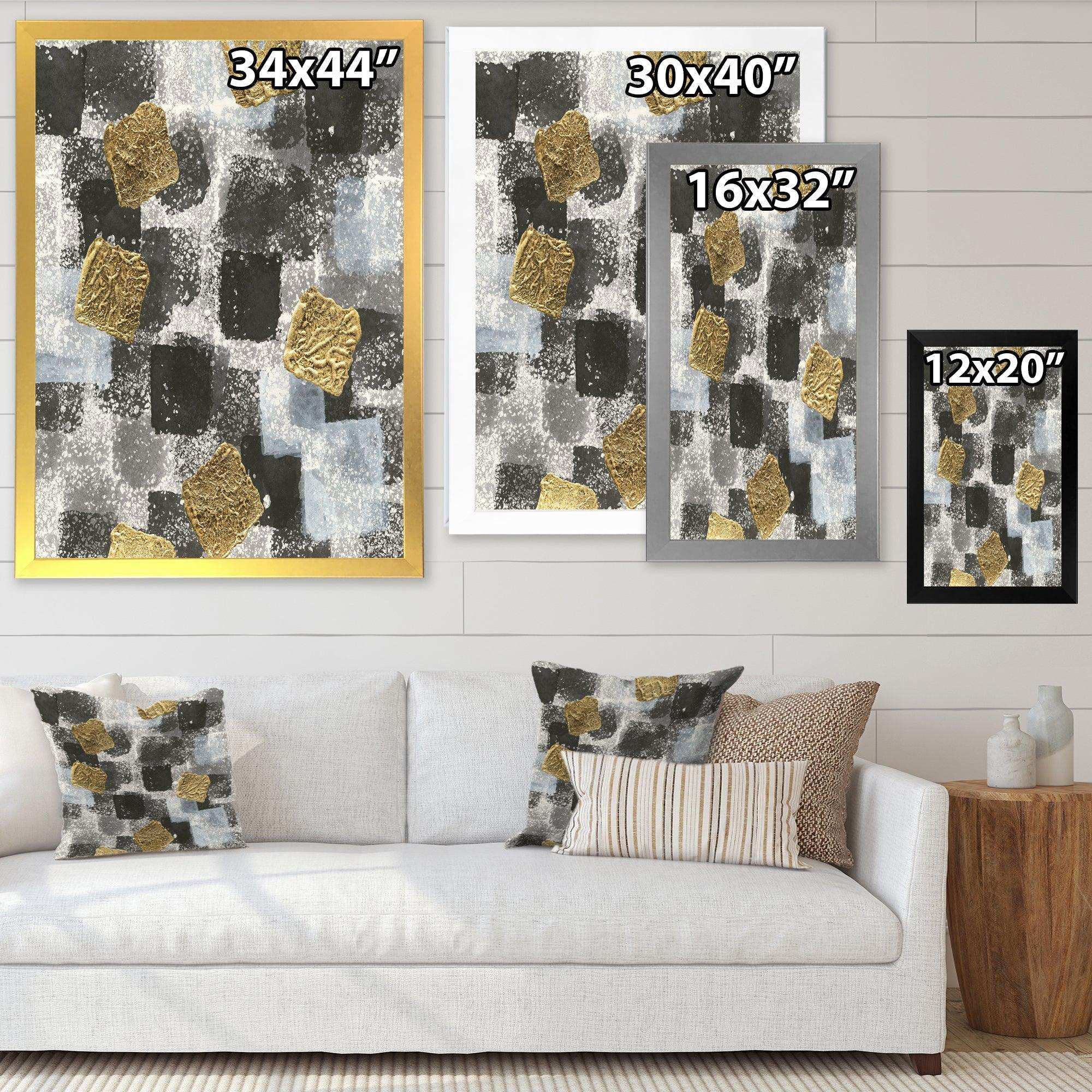 Gold Glamour Squares I