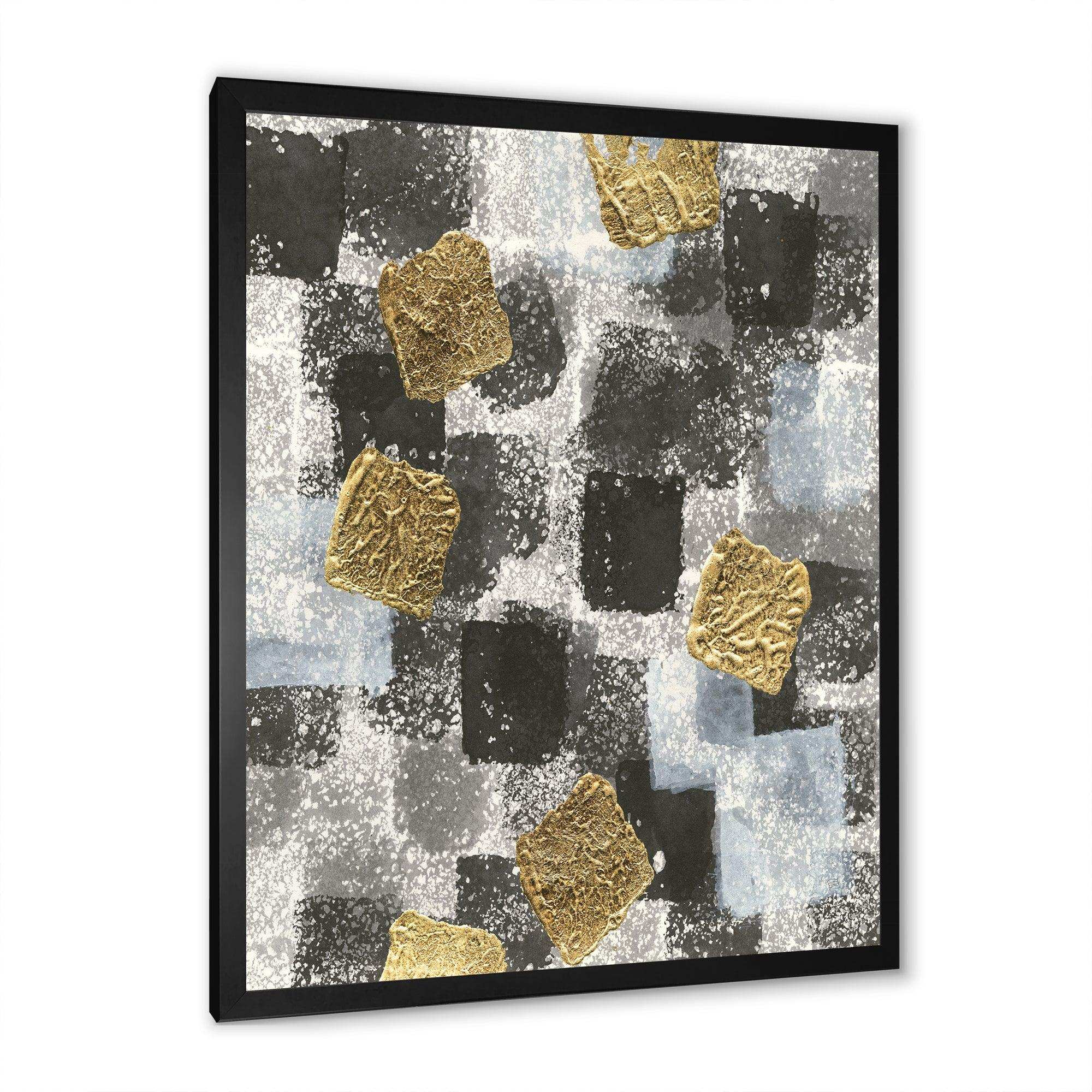 Gold Glamour Squares I