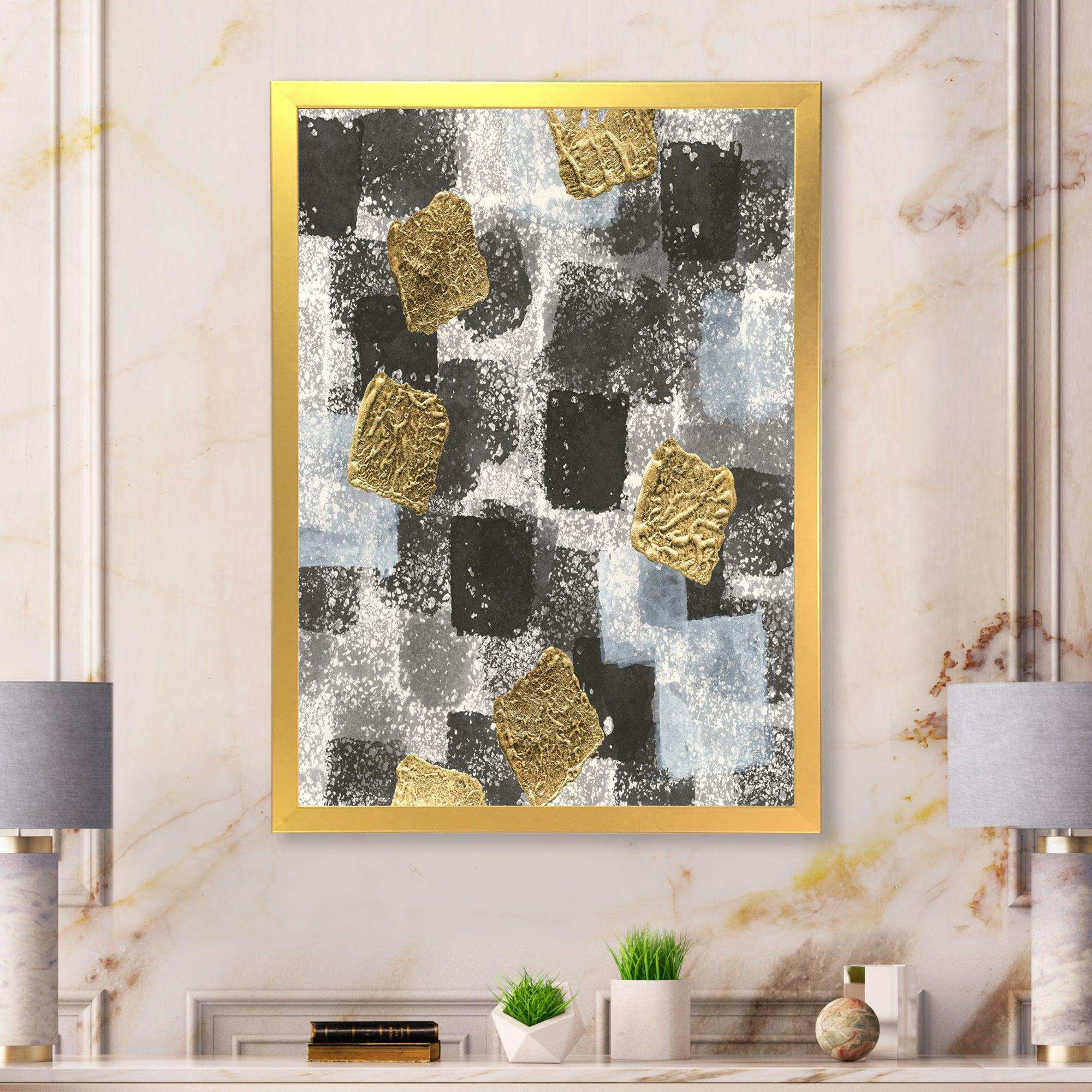 Gold Glamour Squares I