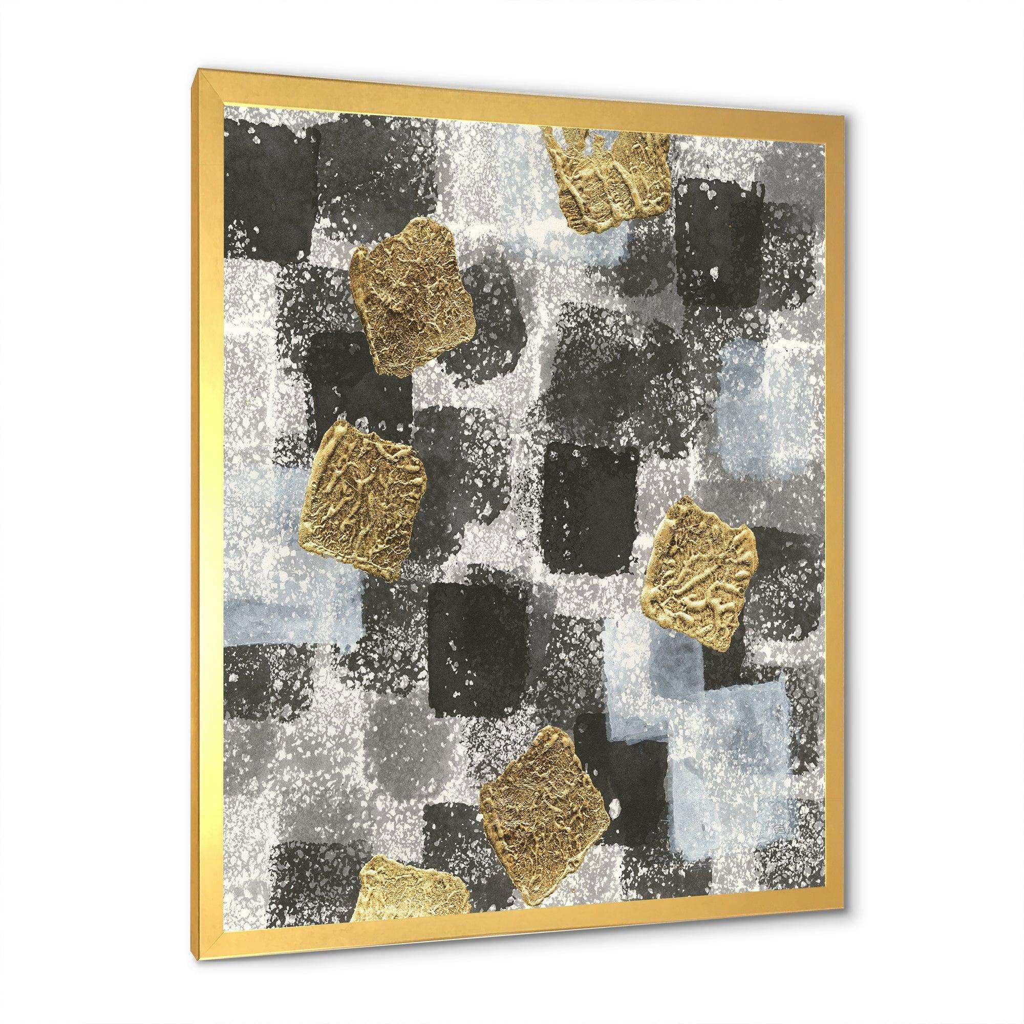 Gold Glamour Squares I
