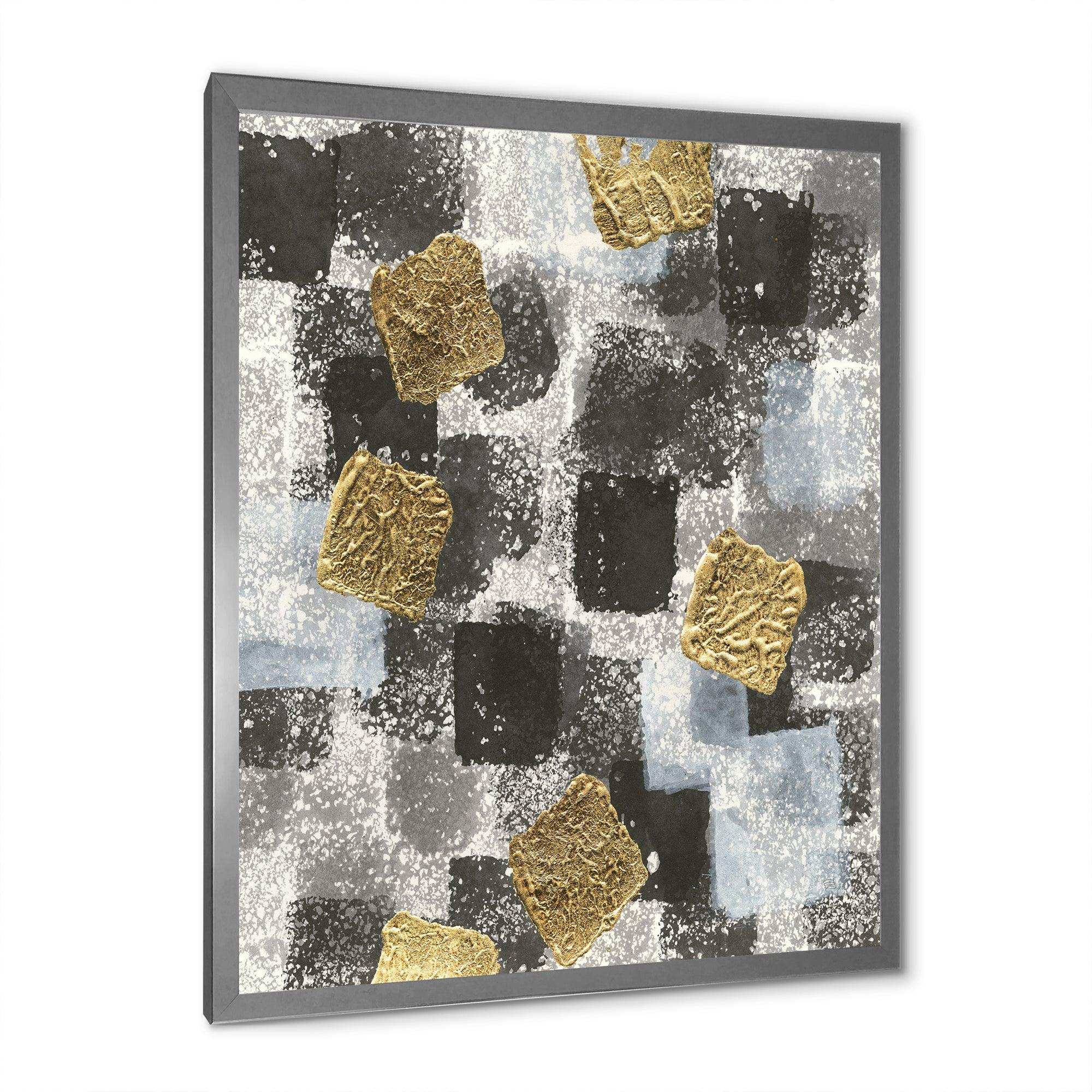 Gold Glamour Squares I