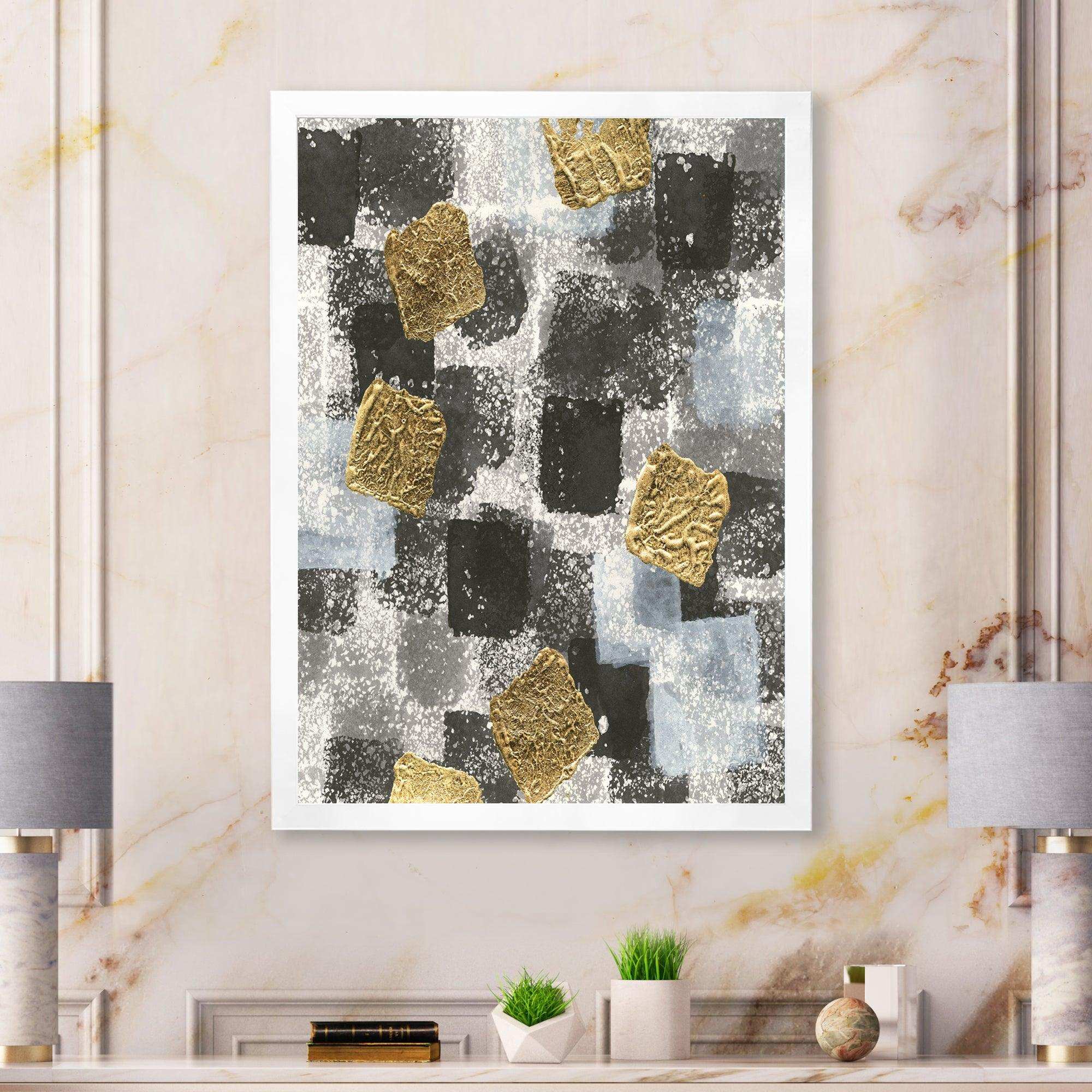 Gold Glamour Squares I