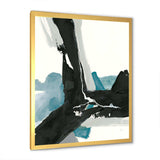 Geometric Black and Teal III