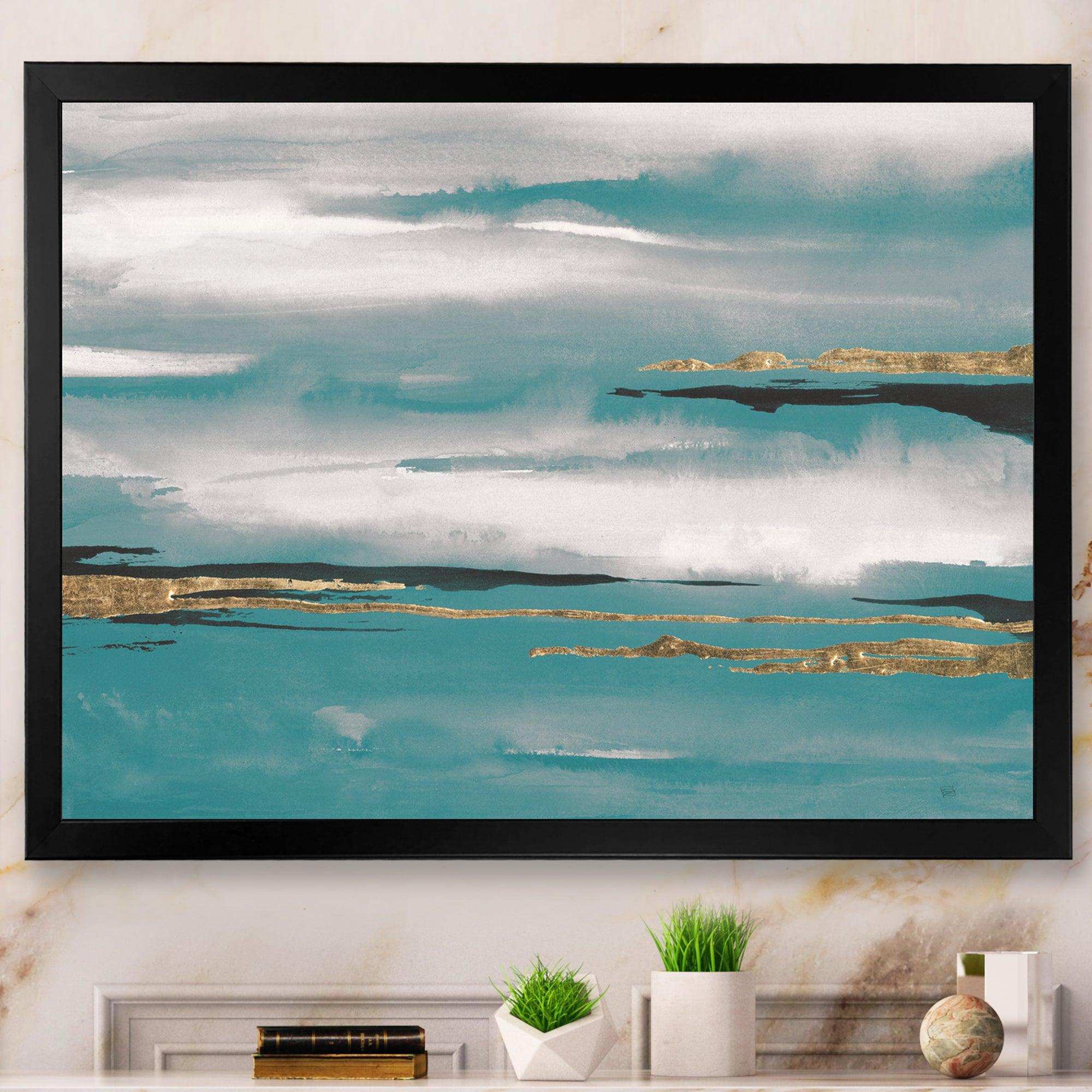 Glam Teal Watercolor II