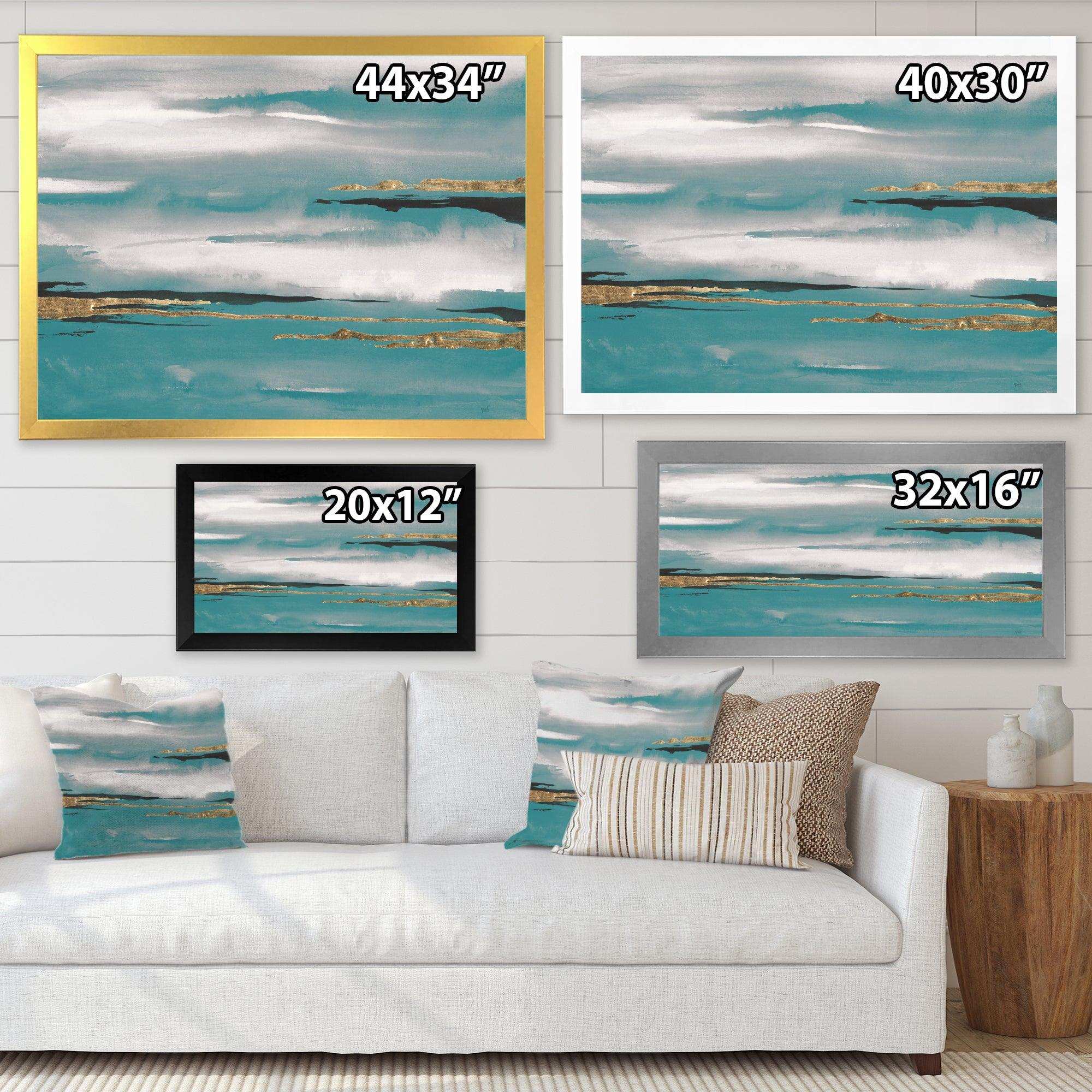 Glam Teal Watercolor II