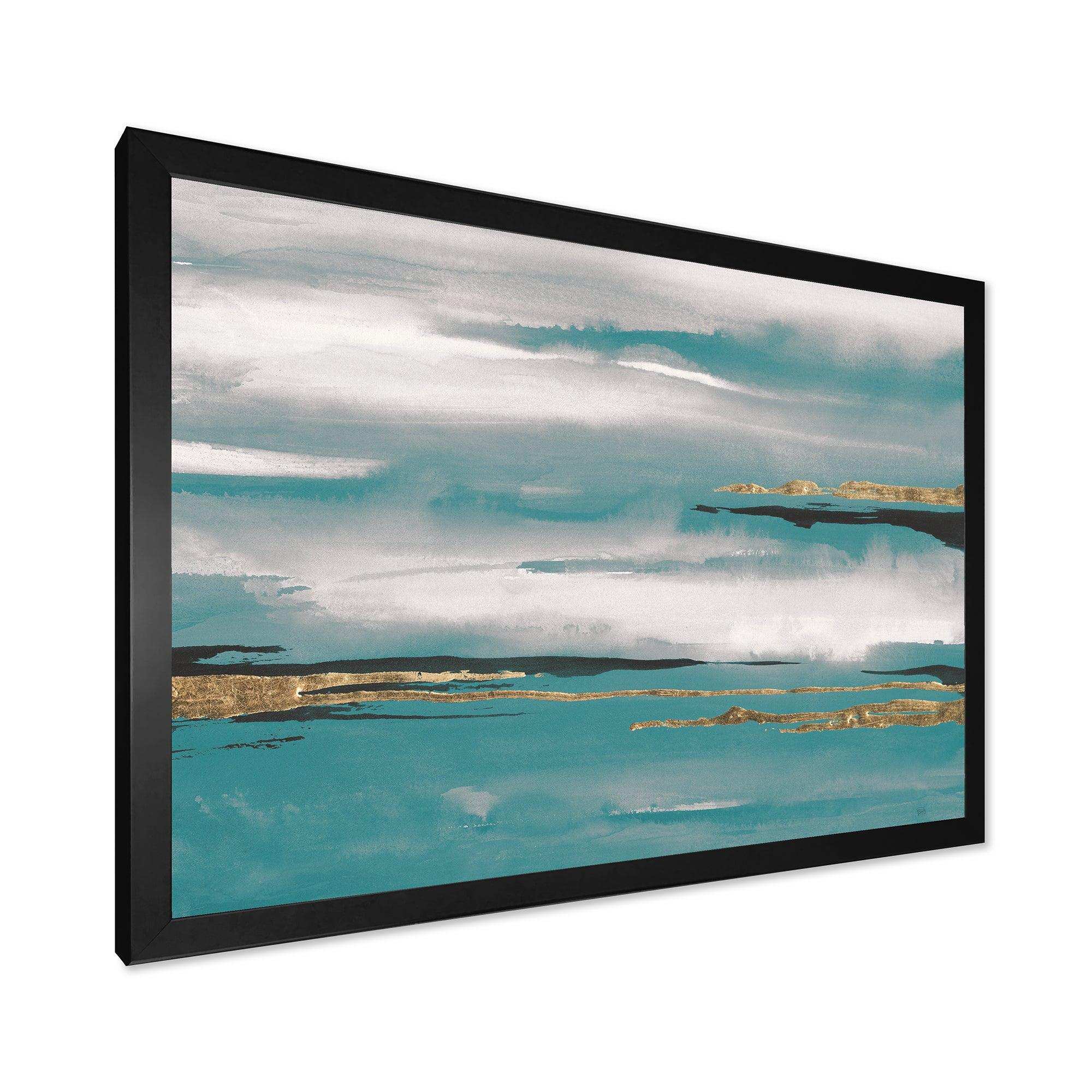 Glam Teal Watercolor II