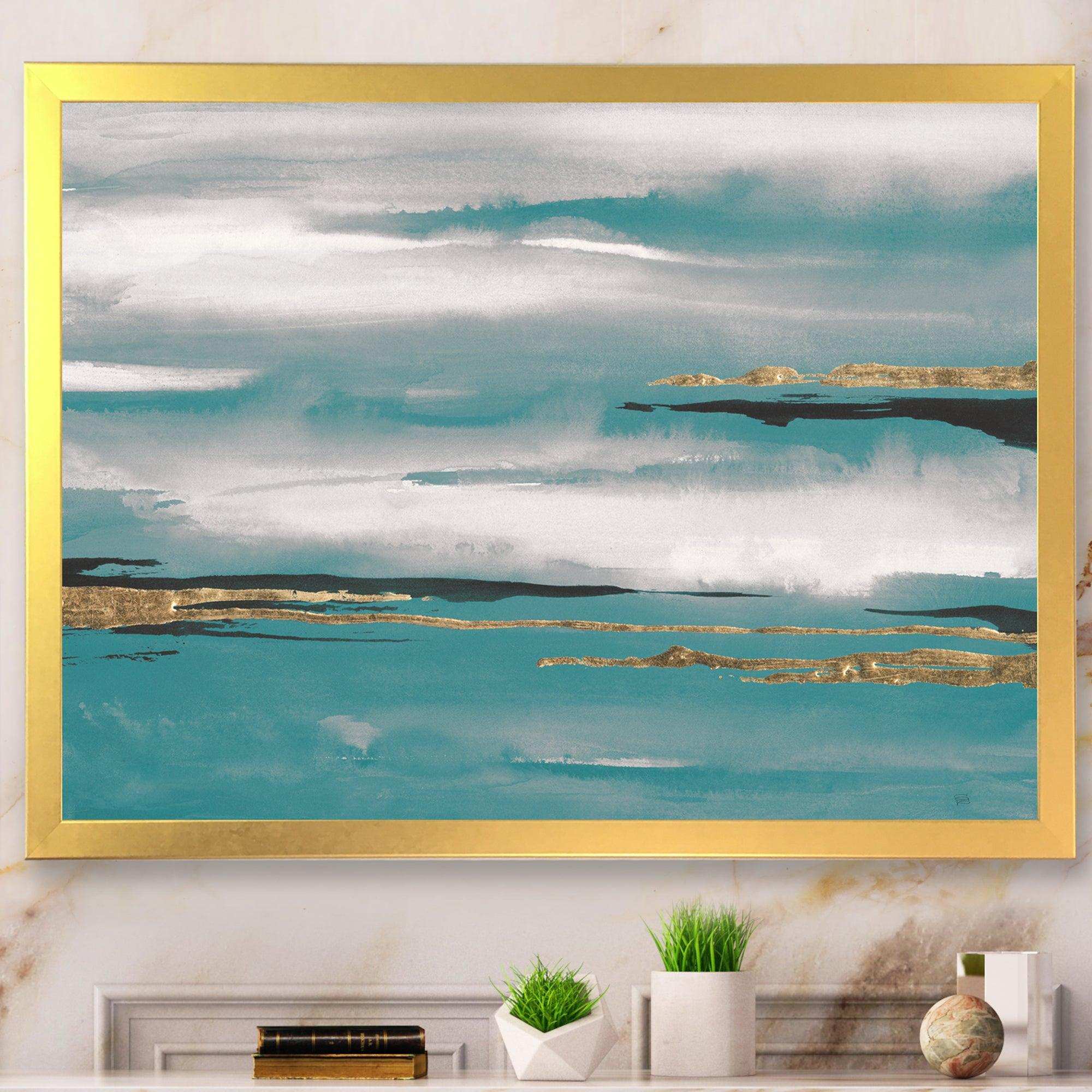 Glam Teal Watercolor II