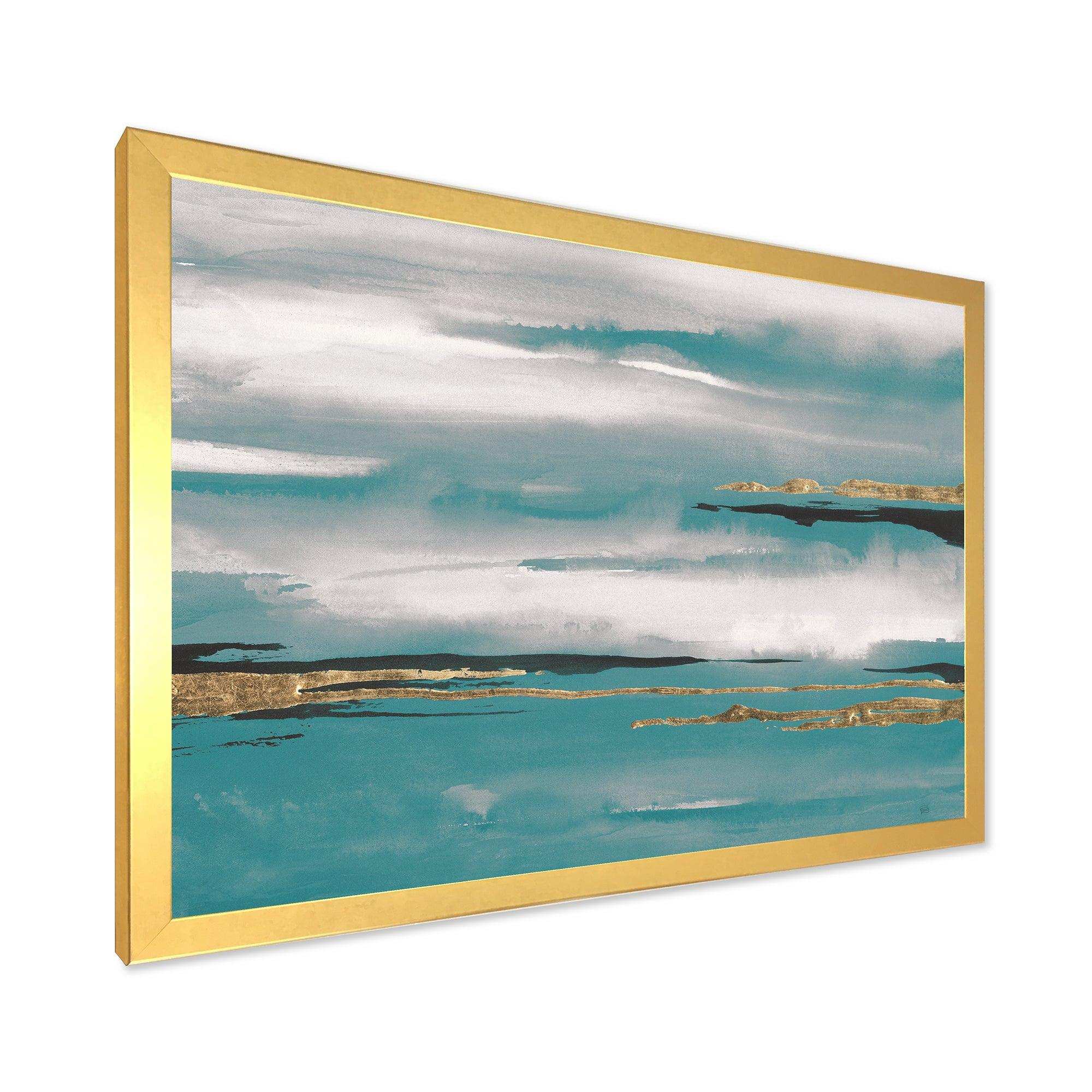 Glam Teal Watercolor II