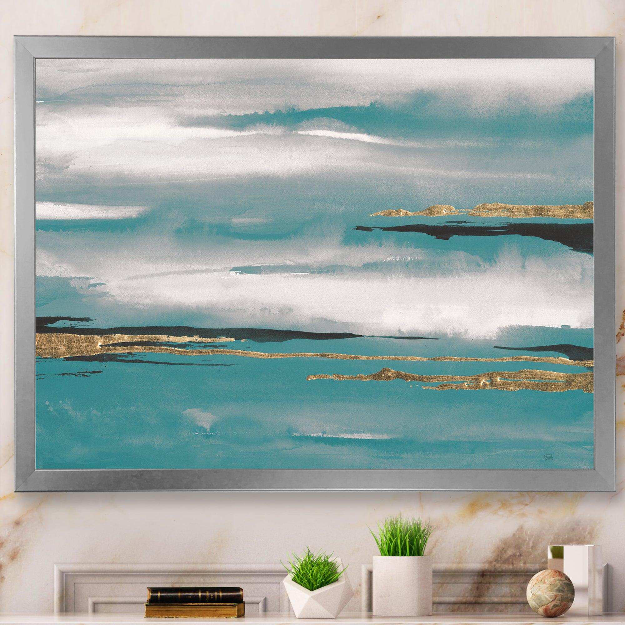 Glam Teal Watercolor II