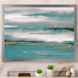 Glam Teal Watercolor II