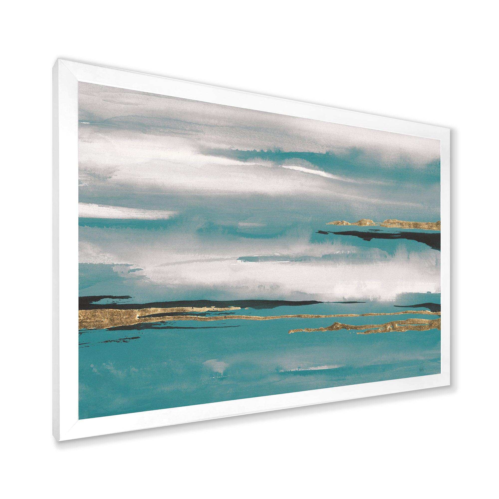 Glam Teal Watercolor II