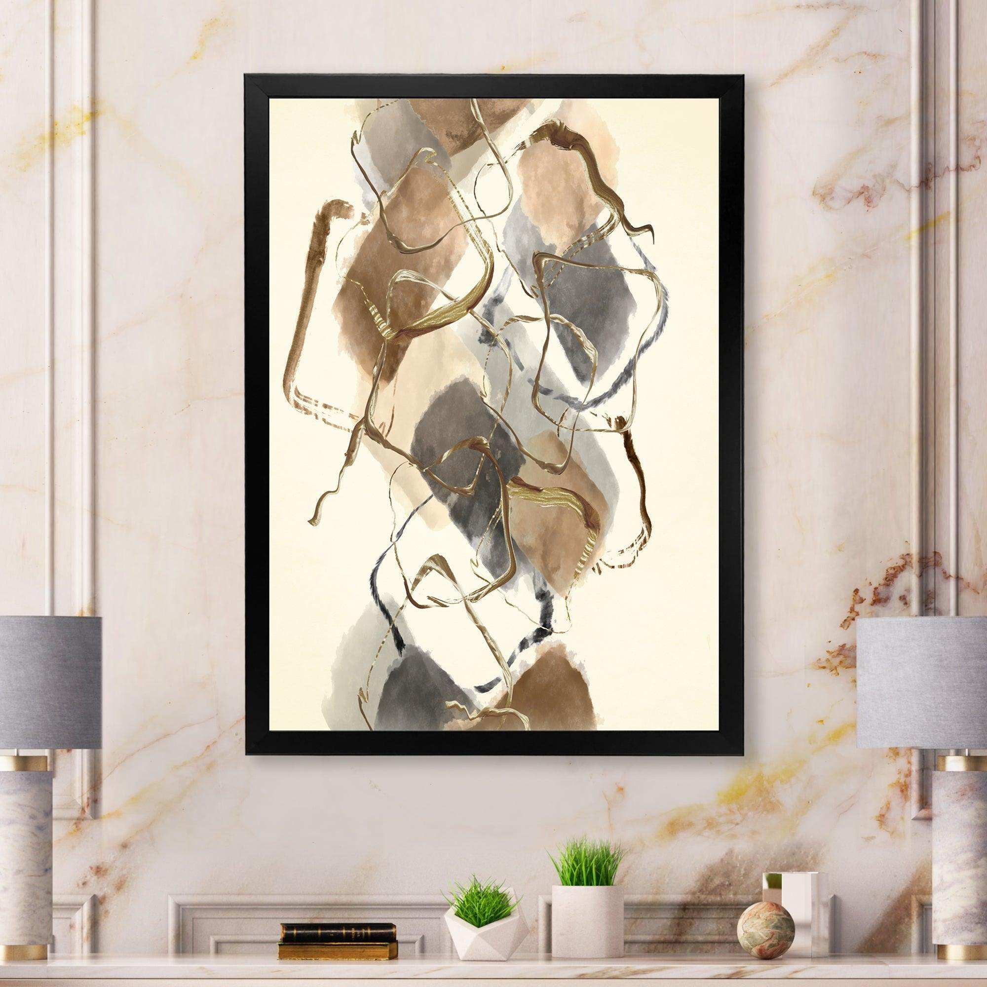 Gold Glam Squares III