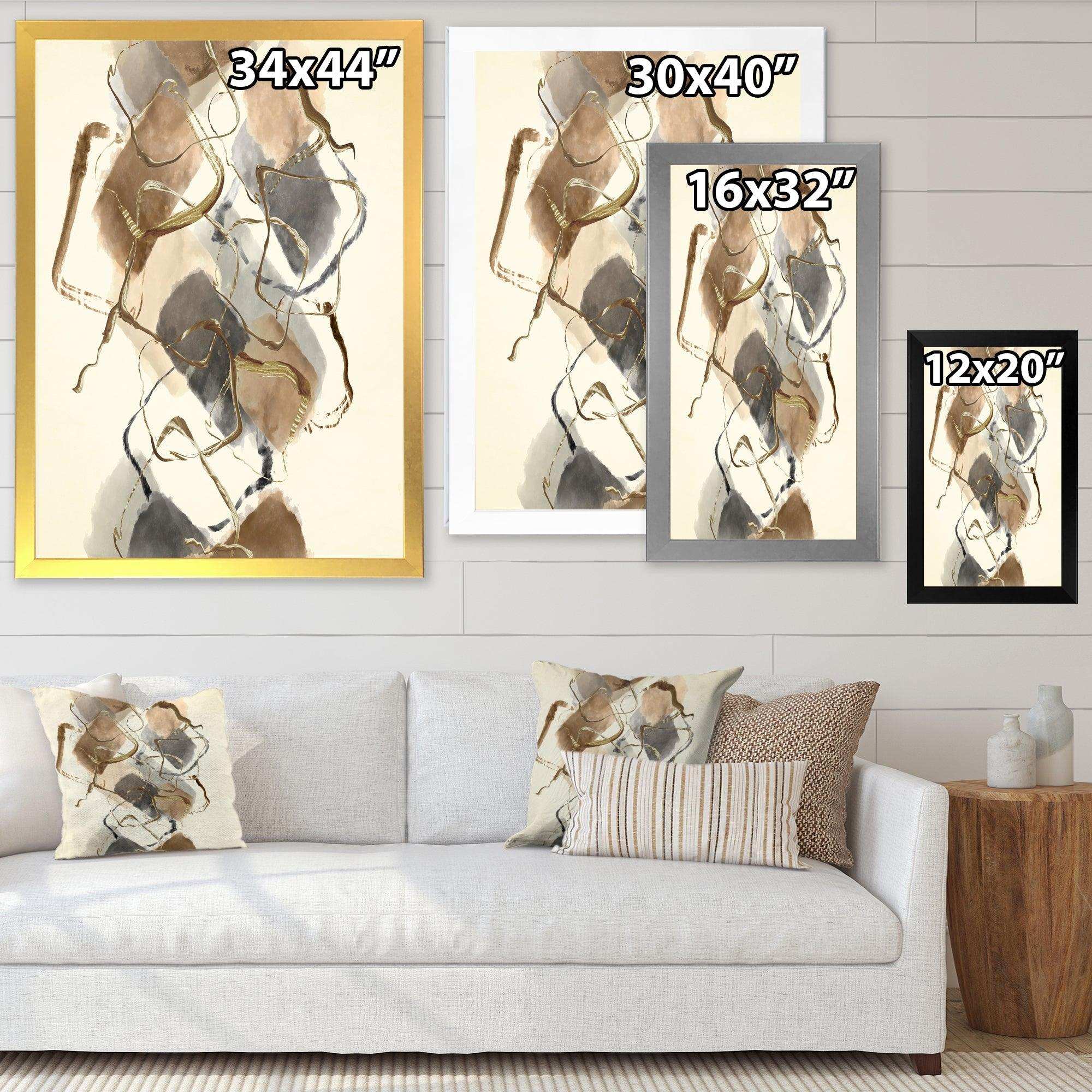 Gold Glam Squares III