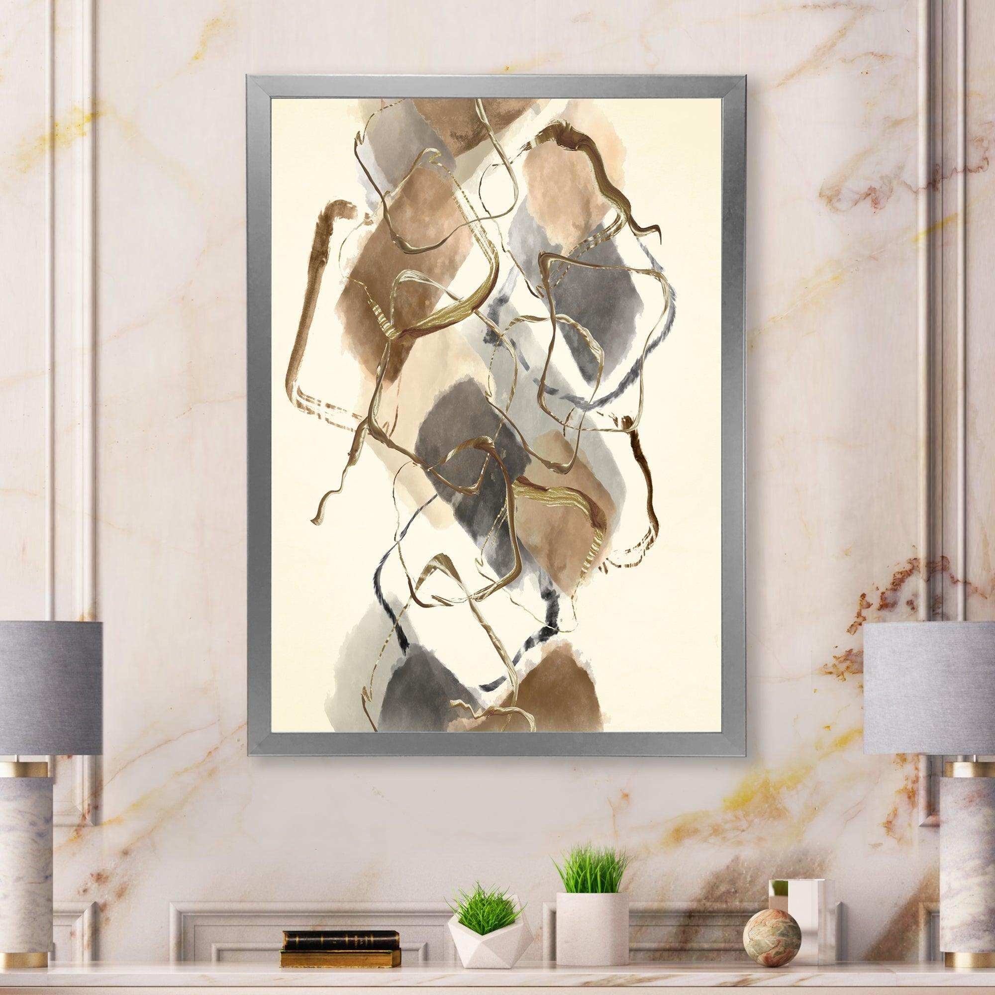 Gold Glam Squares III