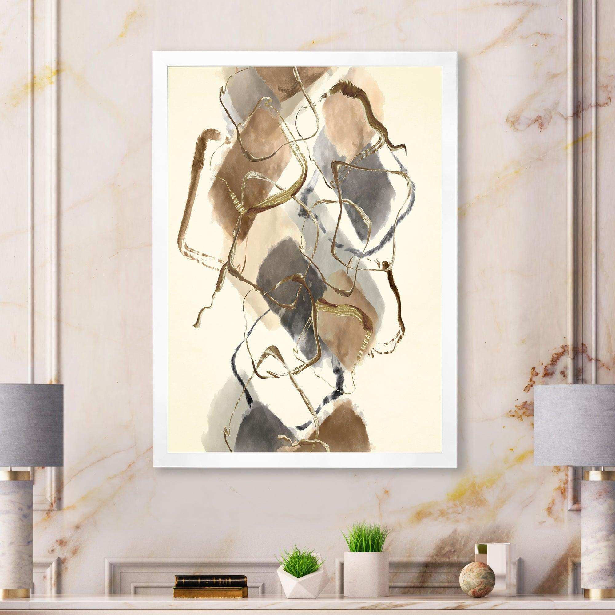 Gold Glam Squares III