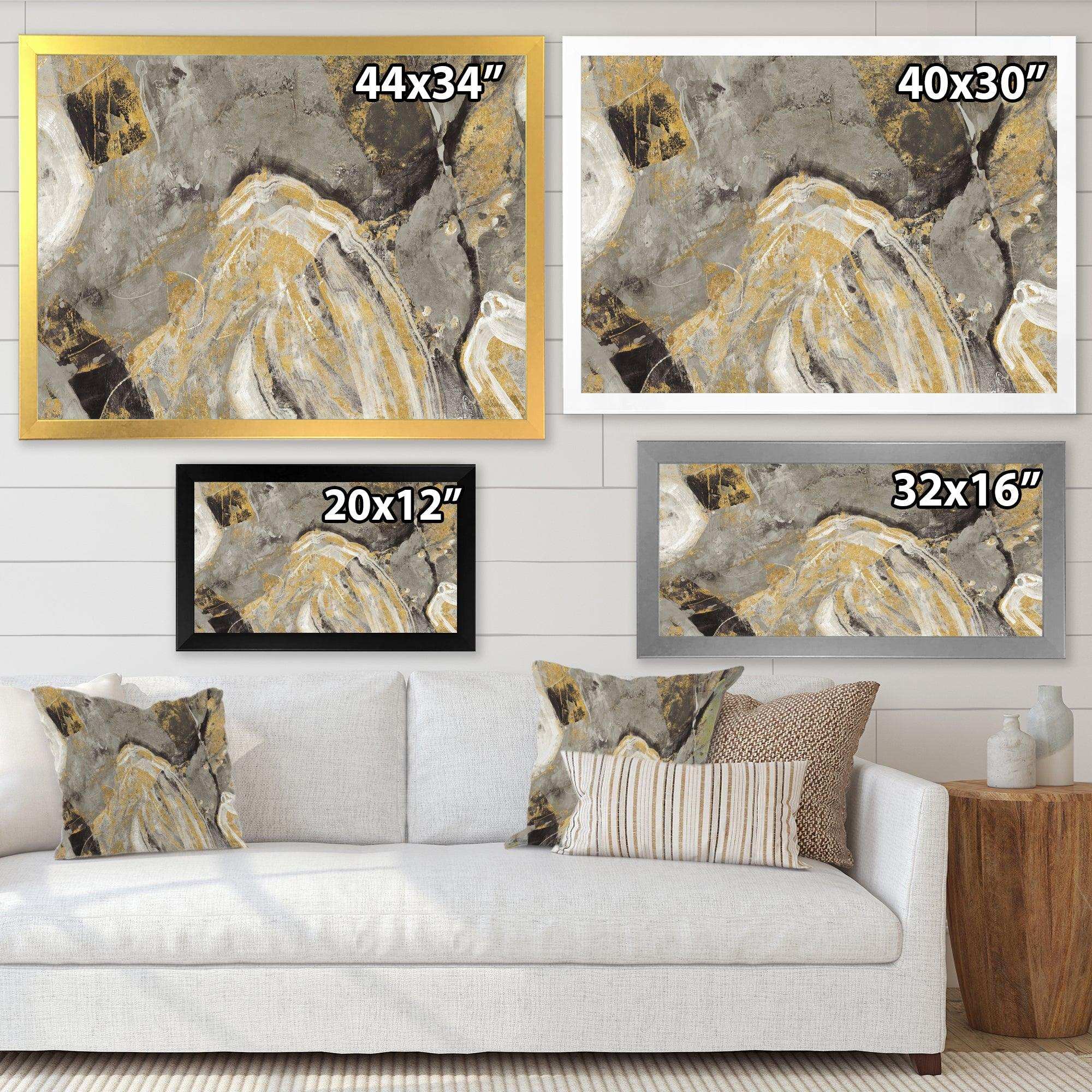 Painted Gold Stone