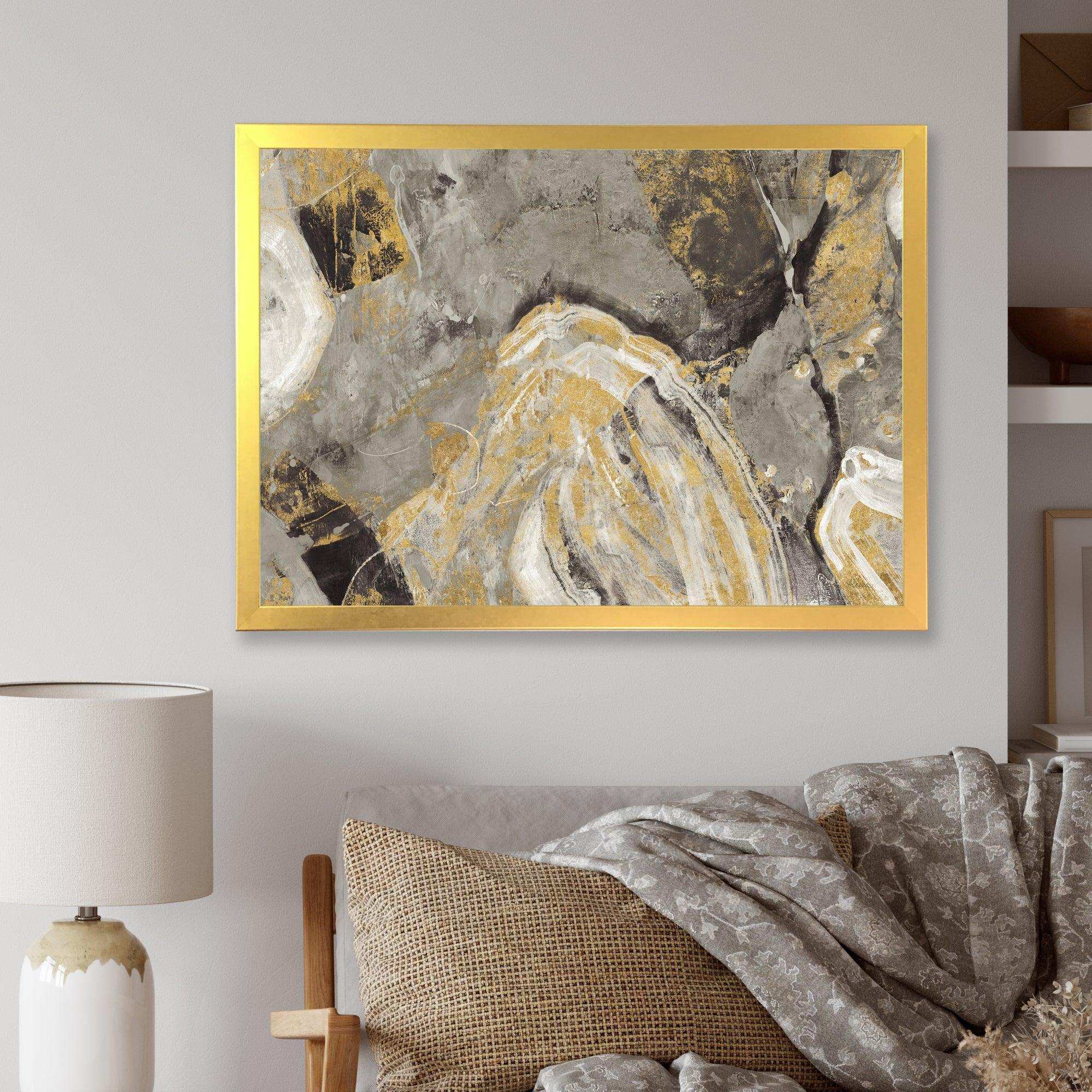 Painted Gold Stone