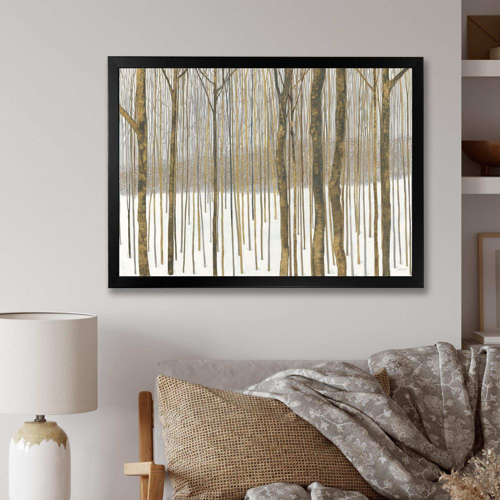 Forest in Winter Gold