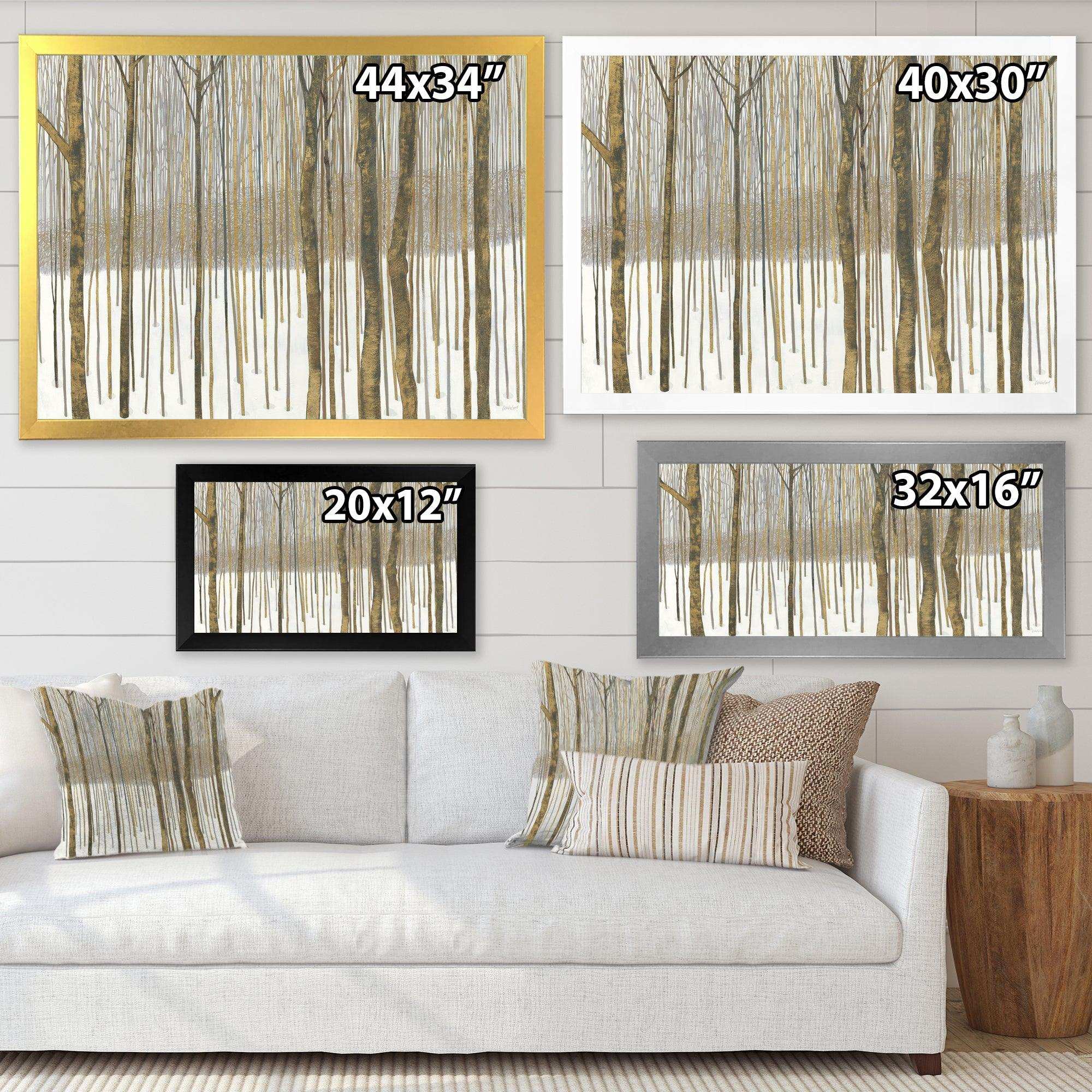 Forest in Winter Gold