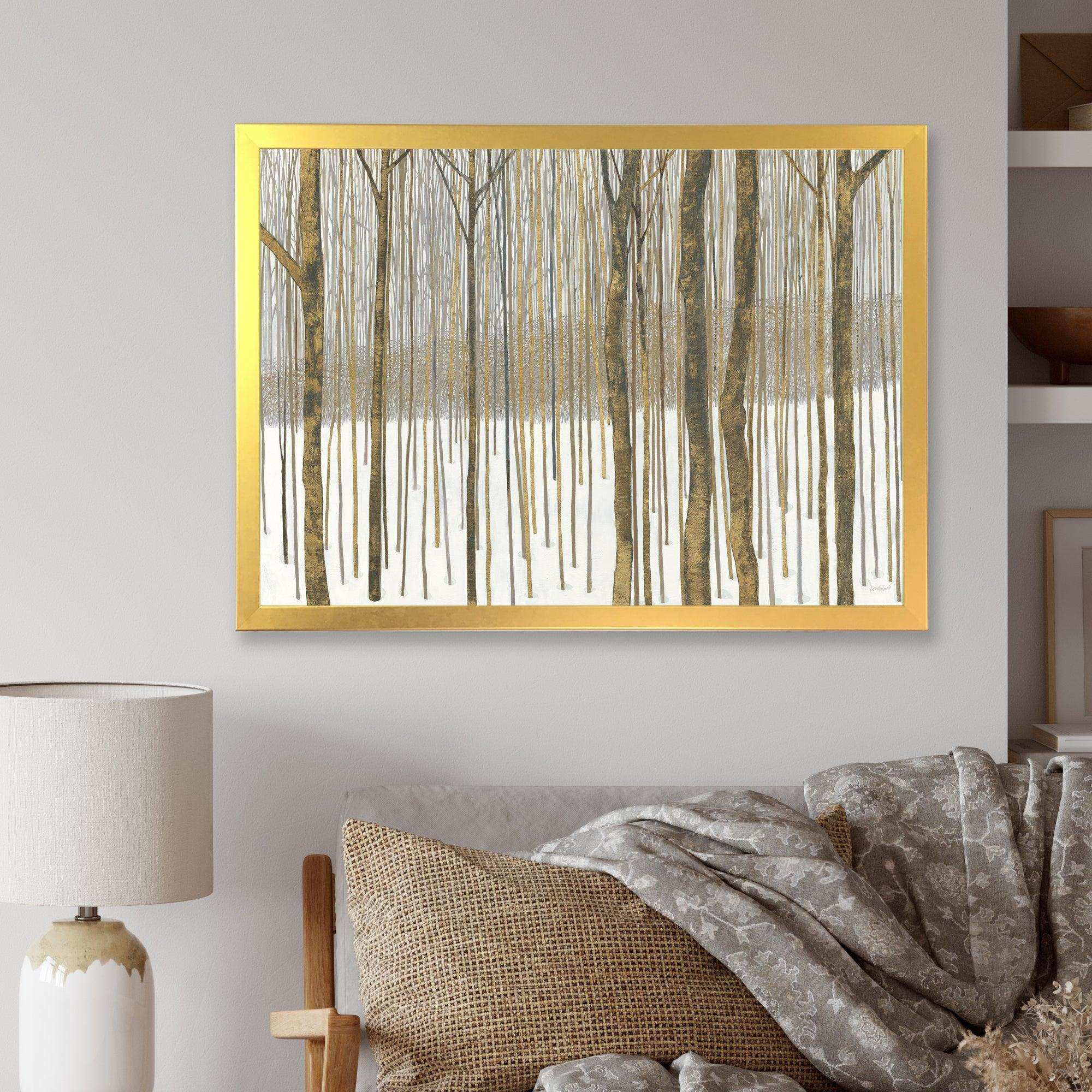 Forest in Winter Gold