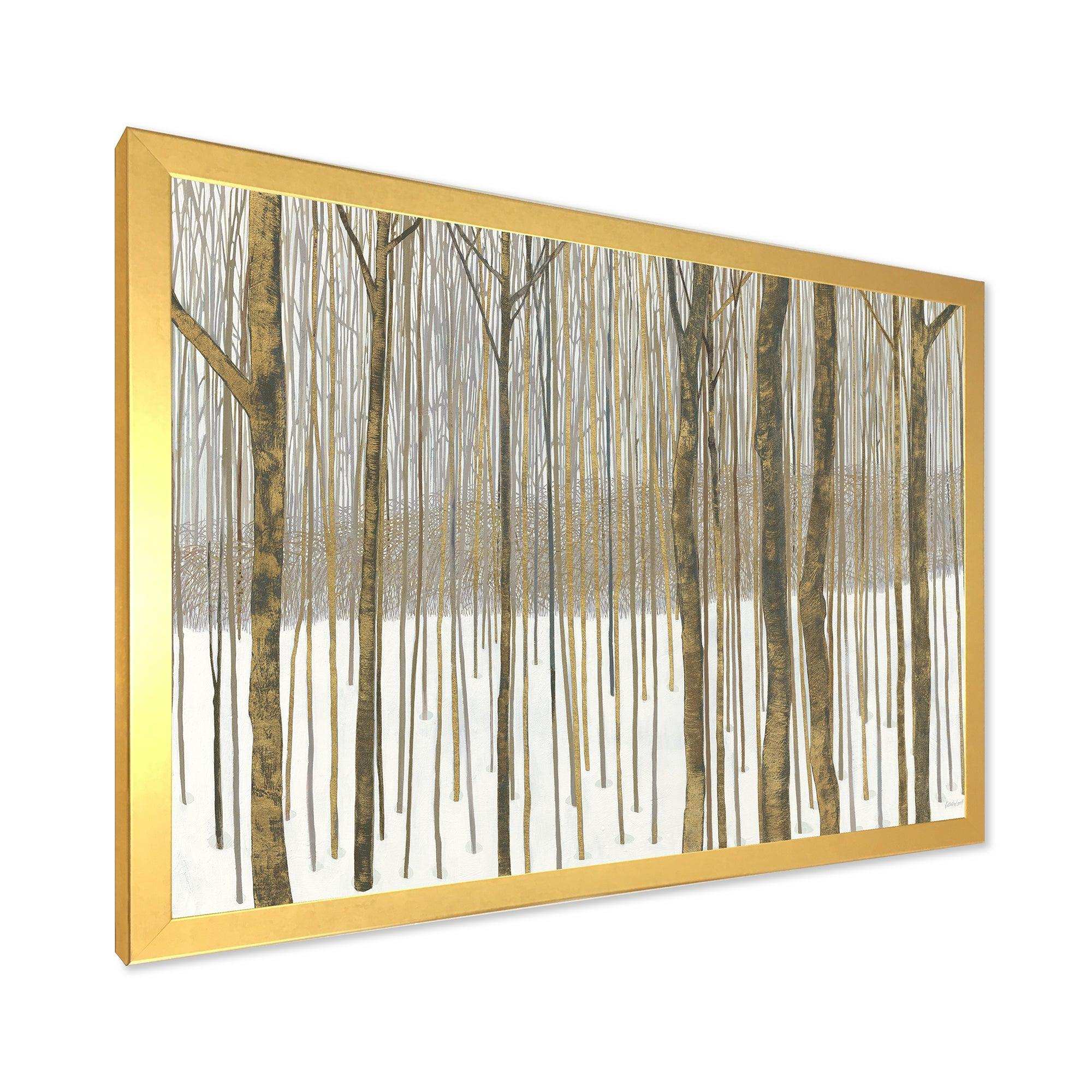 Forest in Winter Gold