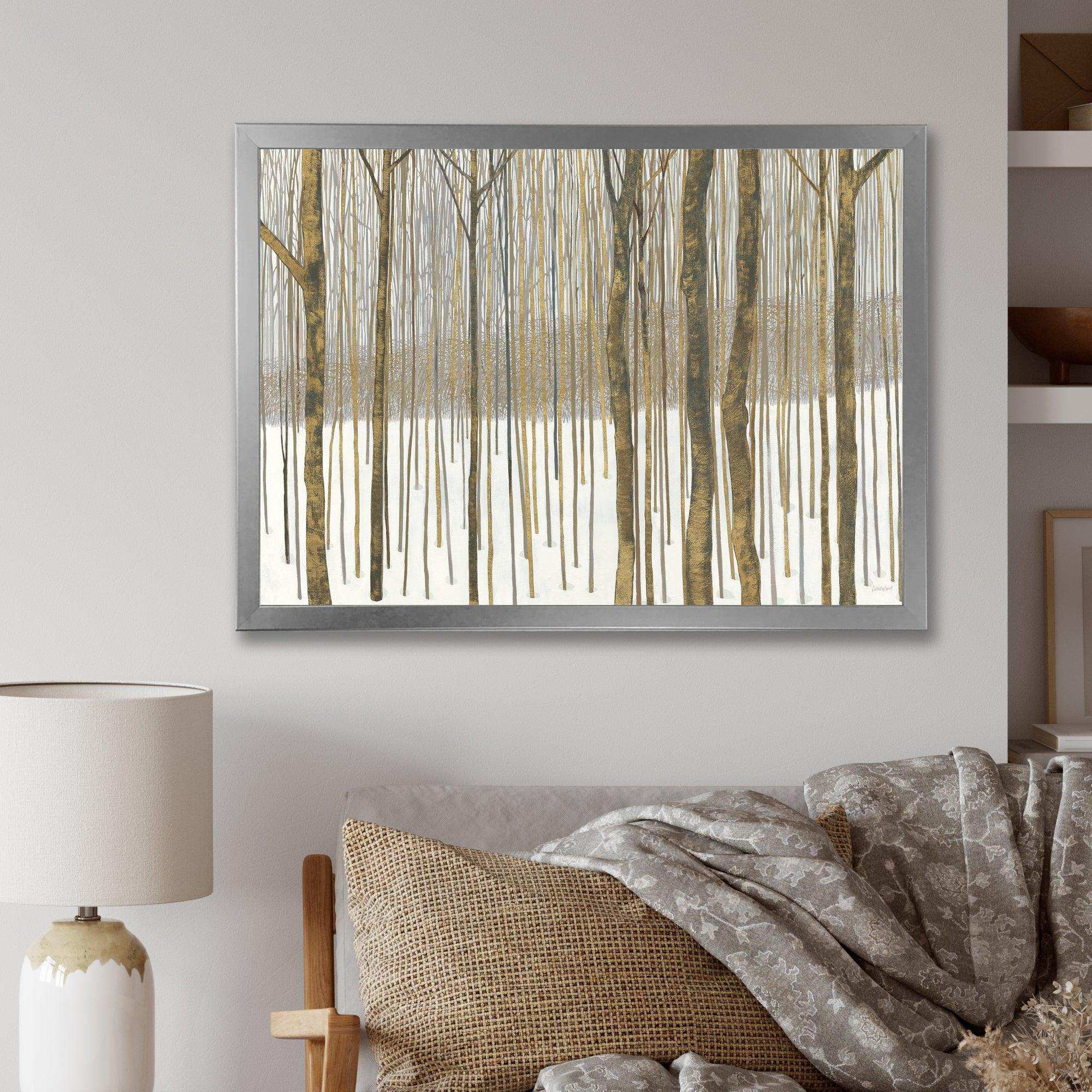 Forest in Winter Gold