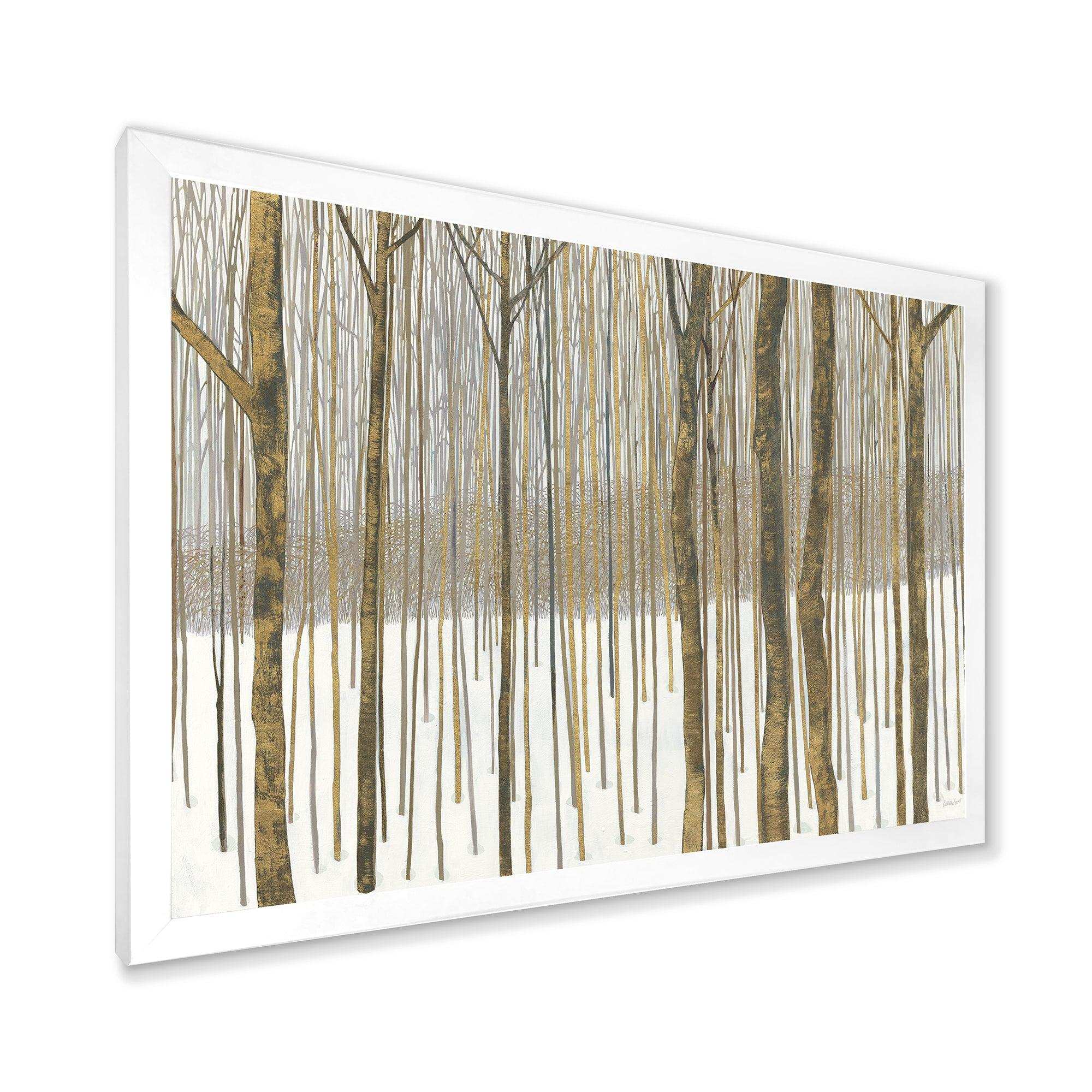 Forest in Winter Gold