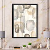 Neutral Oval Grey Stones I