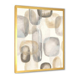 Neutral Oval Grey Stones I