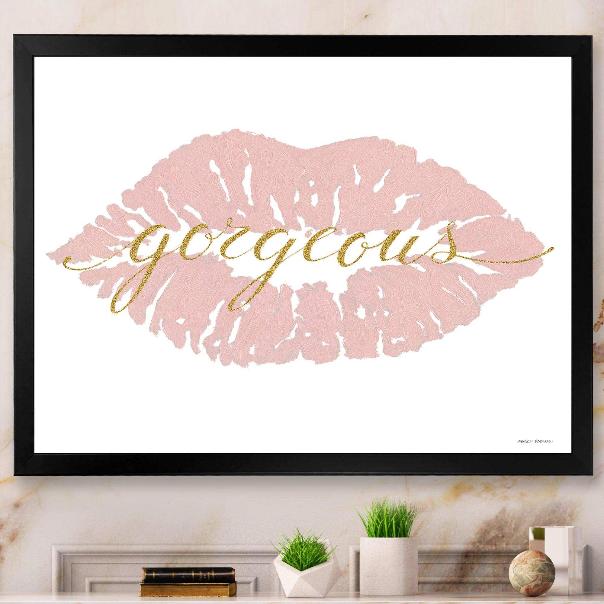 fashion Glam Lips on Gold II