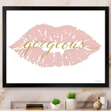 fashion Glam Lips on Gold II