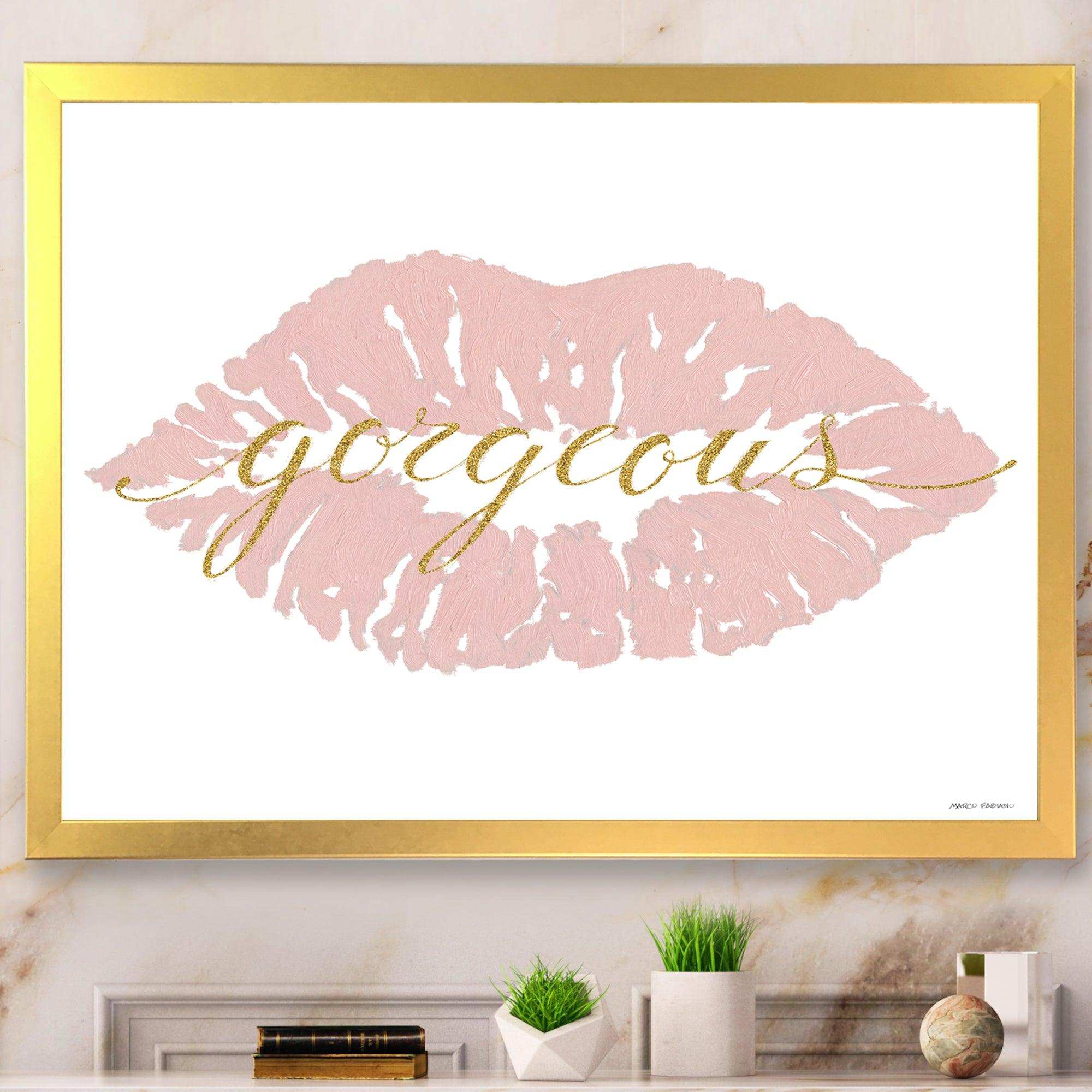 fashion Glam Lips on Gold II