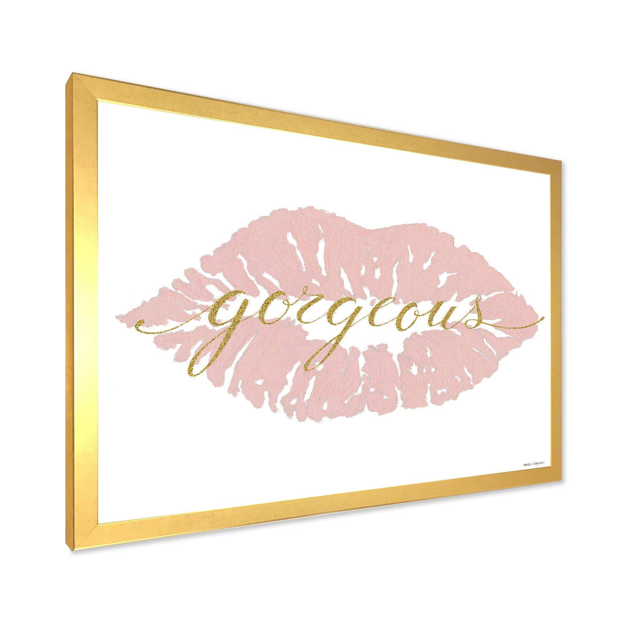 fashion Glam Lips on Gold II