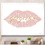 fashion Glam Lips on Gold II