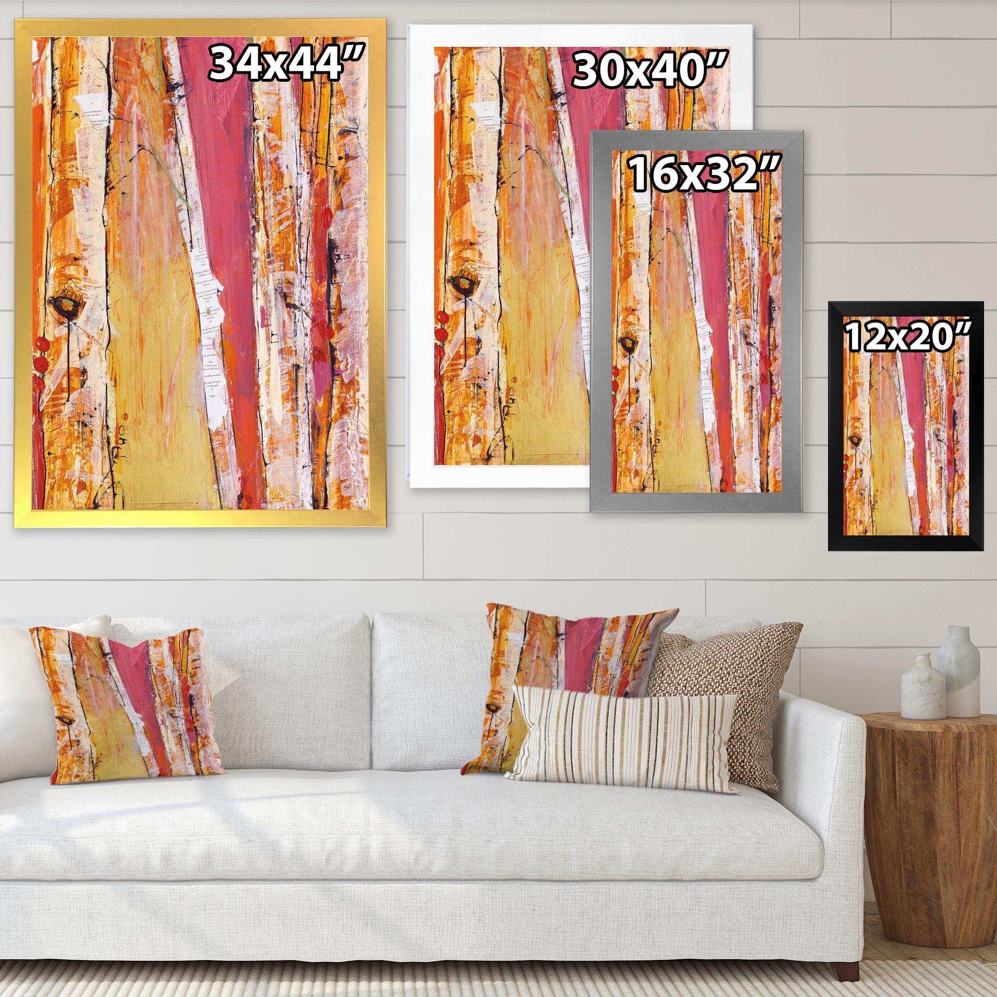 Orange Glam Natural Wood