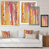 Orange Glam Natural Wood